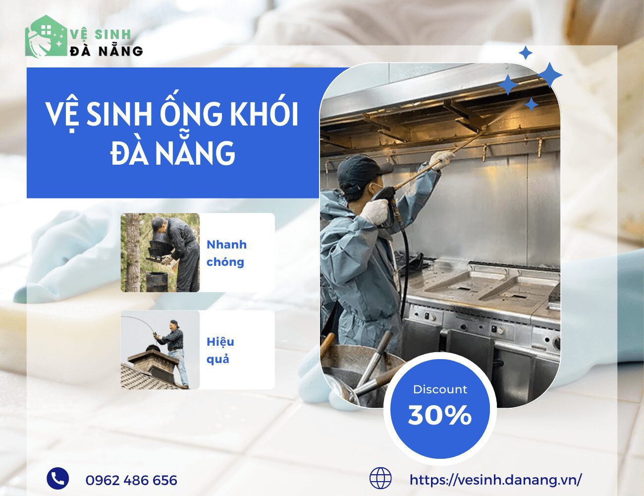 Vệ sinh ống khói Đà Nẵng