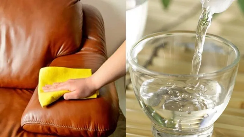 Giặt ghế sofa da bằng rượu