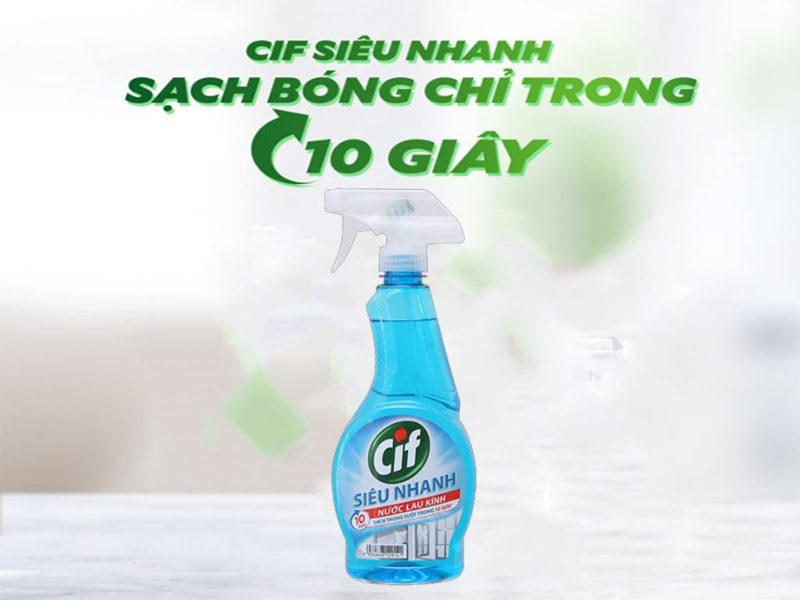 Nước lau kính Cif