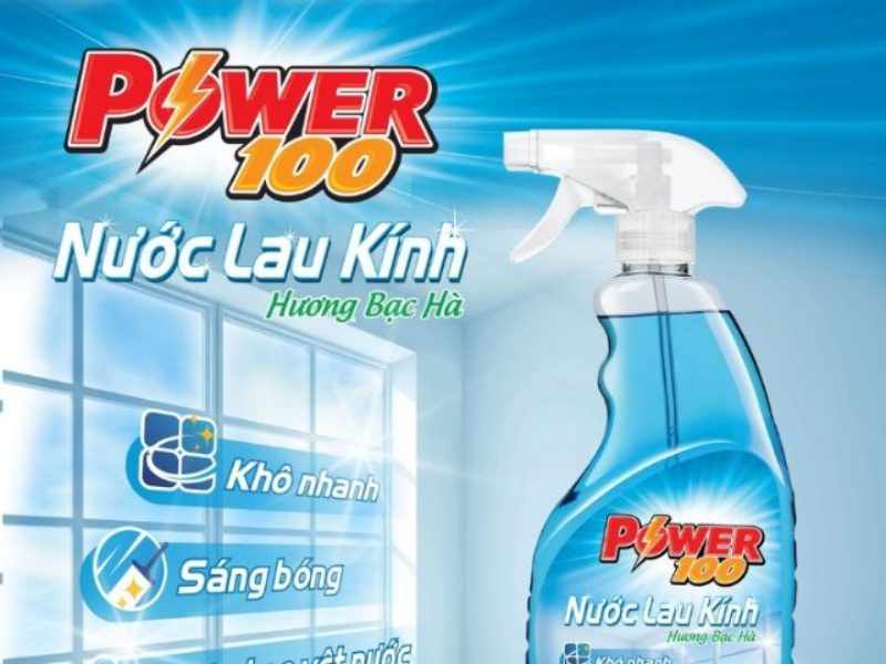 Nước lau kính Power 100