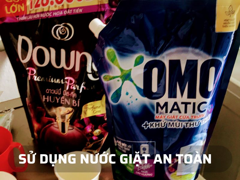 Sử dụng nước giặt an toàn, lành tính