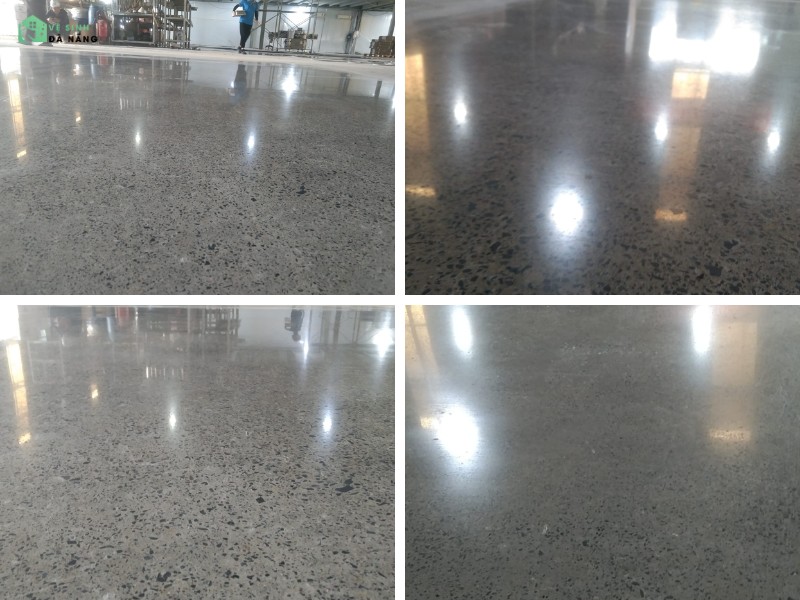 Mài sàn bê tông phủ bóng