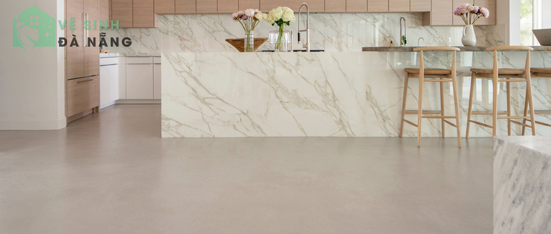Cải tạo mặt bếp bằng Microcement