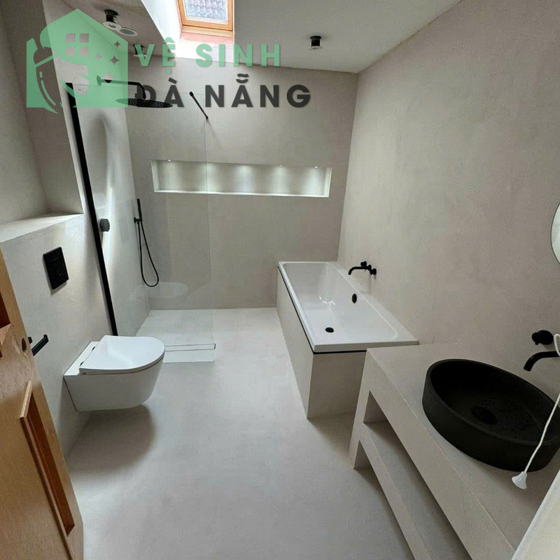 Thi công Microcement nhà tắm, khu vực ẩm ướt