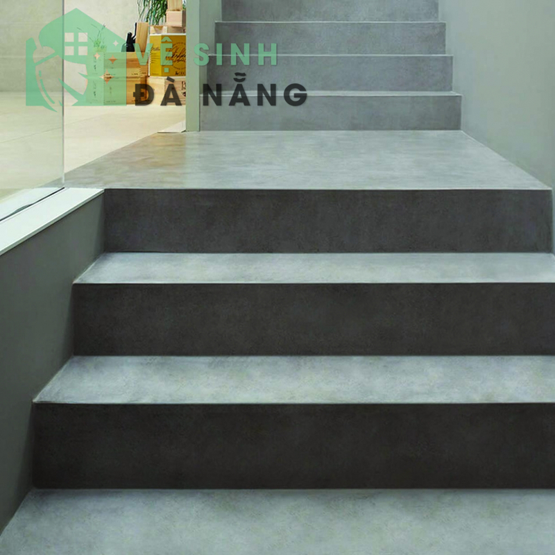 Thi công cầu thang Microcement